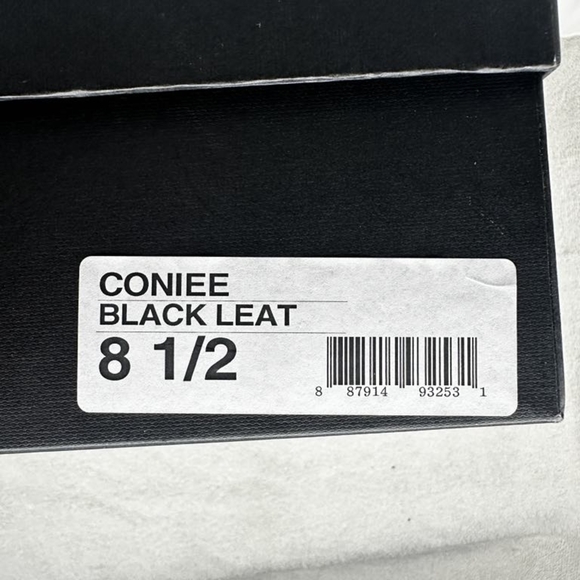 Steven by Steve Madden "Conee Black Leather" Block Heel Pumps size in 8.5m - Picture 7 of 7